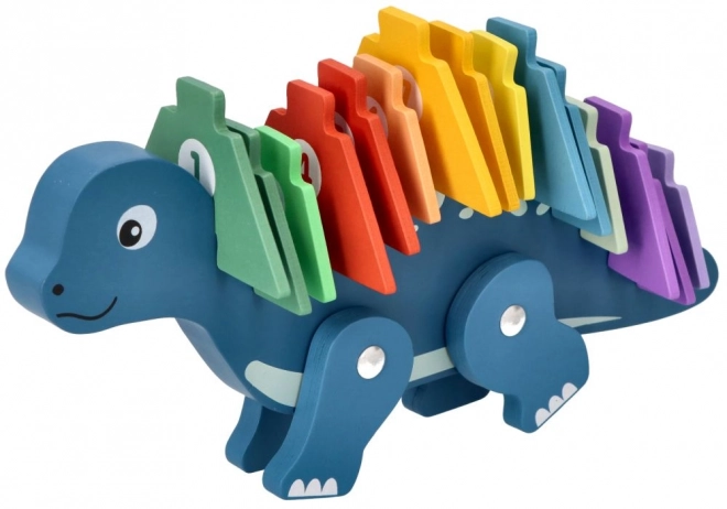 Dinosauro con puzzle numerici