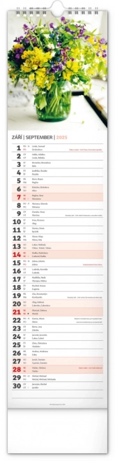 Calendario da parete Fiori 2025