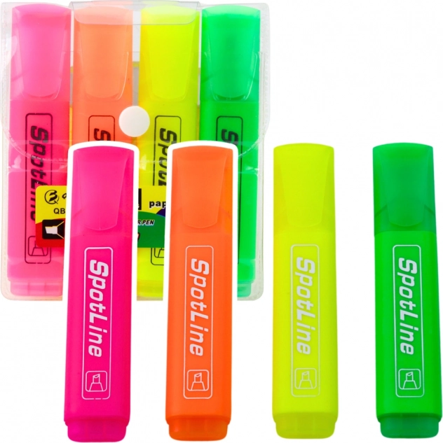 Evidenziatori SuperLiner Neon, 4 pezzi