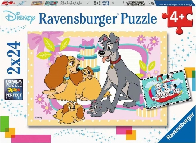 Puzzle cuccioli Disney 2x24 pezzi