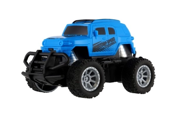 Mini camioncino RC con luci 12cm blu