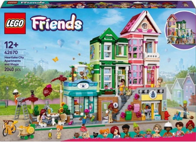 Appartamenti e Negozi LEGO Friends nella città di Heartlake