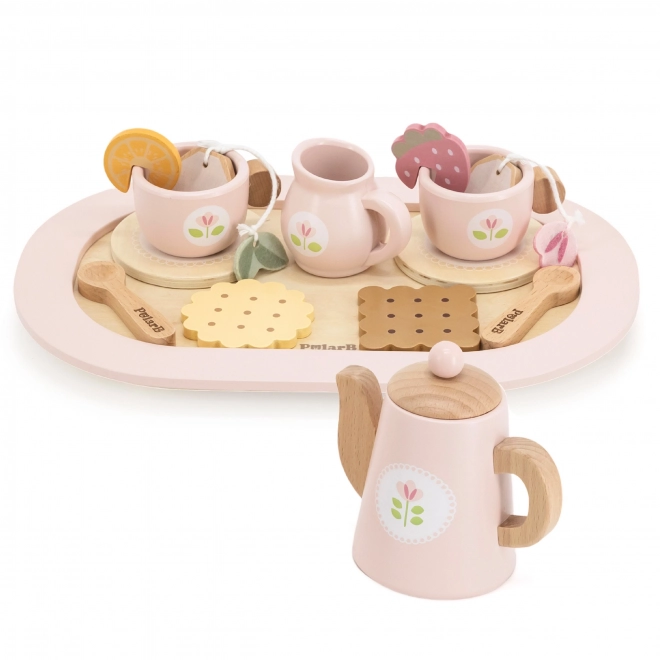 Set da tè in legno