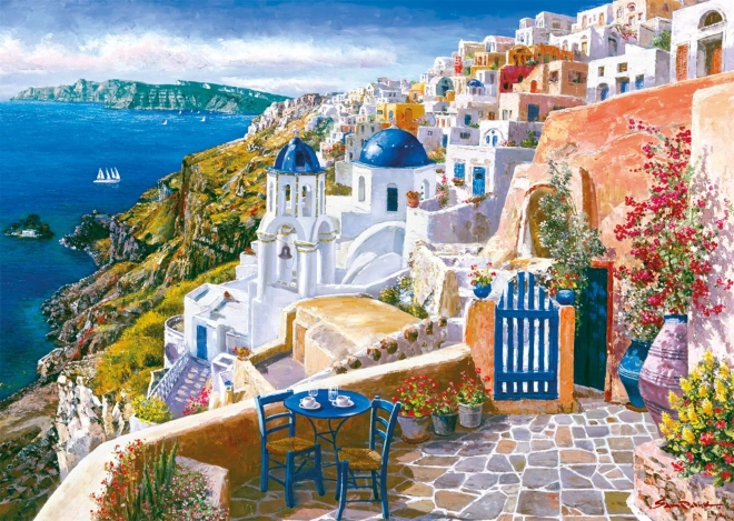 Puzzle Vista di Santorini 1000 Pezzi