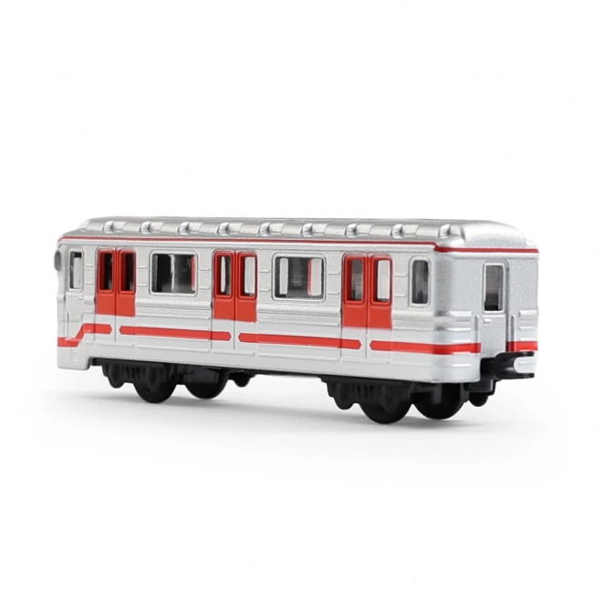 Souvenir modello in metallo del metro di Praga