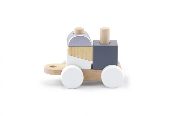 Trenino puzzle in legno