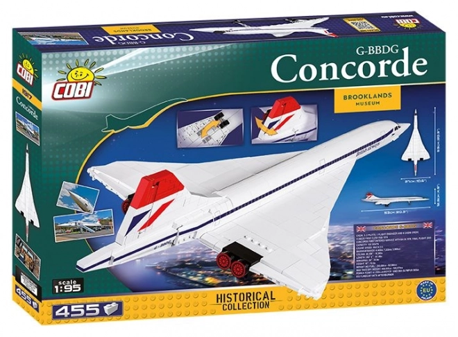 Set costruzioni aereo supersonico Concorde G-B BDG