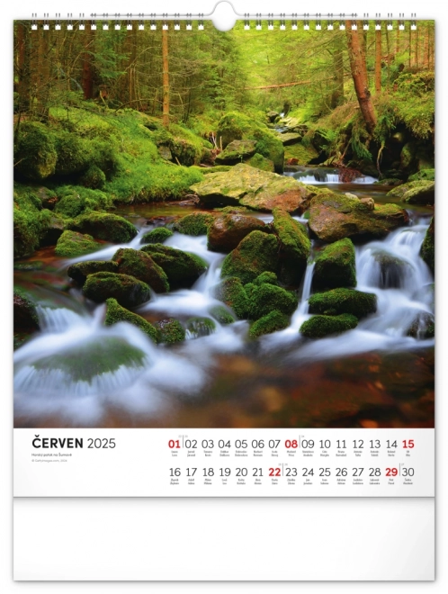 Calendario Murale Šumava 2025