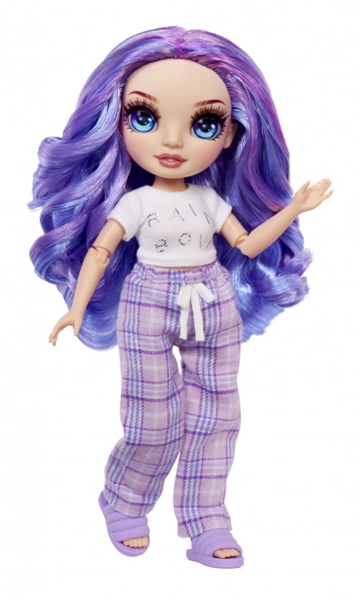 Rainbow High Junior Fashion bambola in pigiama - Violet Willow