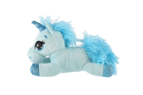 Unicorno Peluche Disteso 18cm