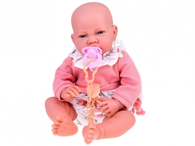 Bambola interattiva BOBAS bambina con set rosa