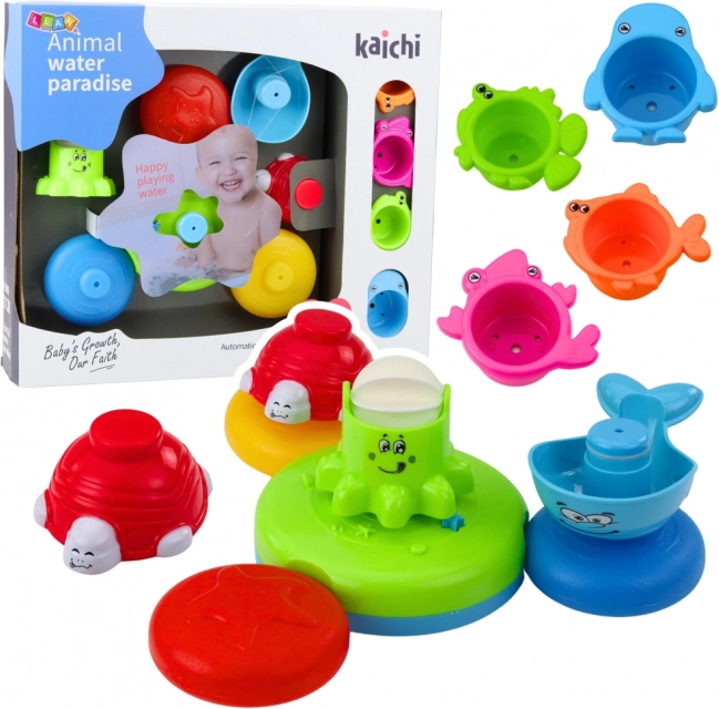 Giocattolo da bagno interattivo con fontana per bambini