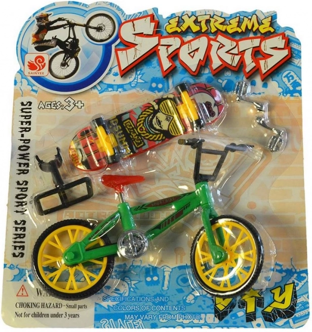 Fingerboard con bicicletta BMX