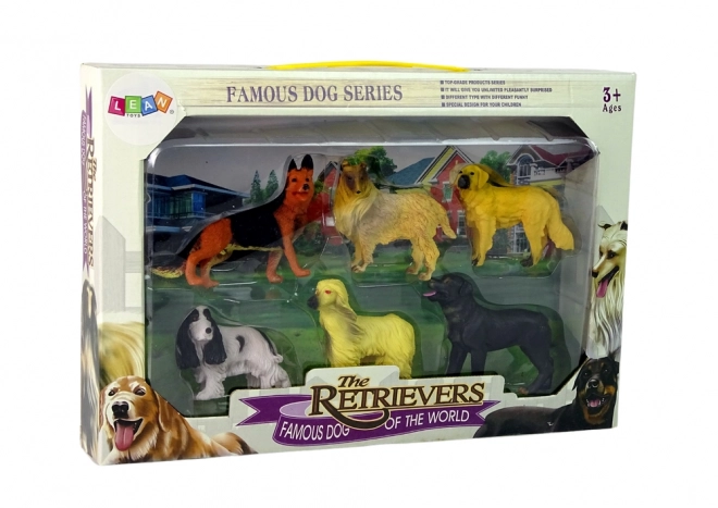 Set di 6 figurine cani razze famose