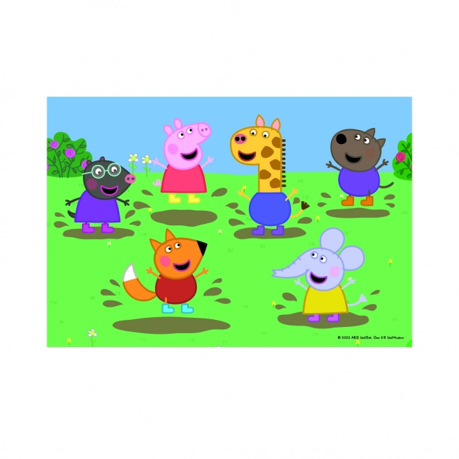 Puzzle Peppa Pig e Amici 2x48 Pezzi DINO