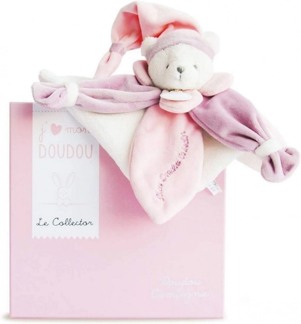 Doudou peluche orsetto rosa 24 cm