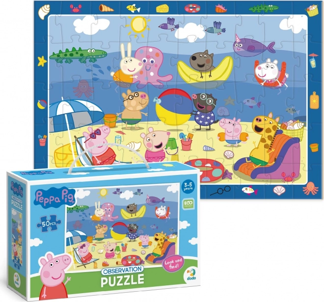 Puzzle DODO con ricerca di immagini Peppa Pig 50 pezzi