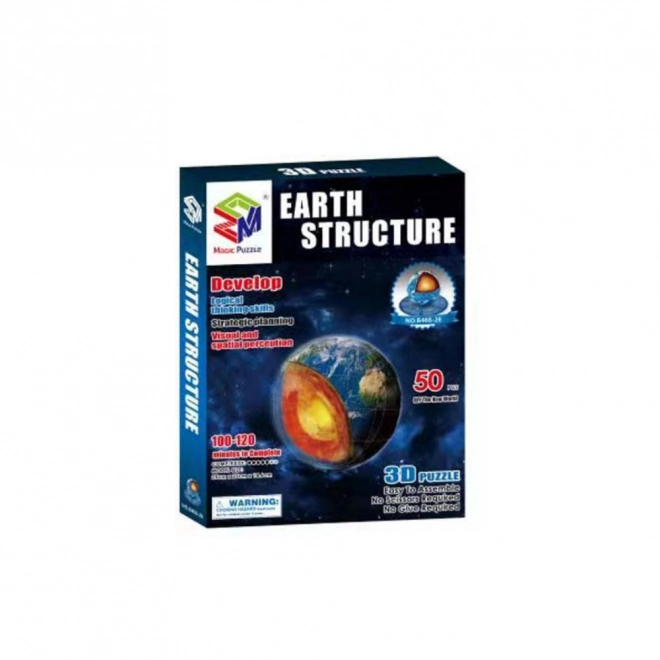 Puzzle 3D educativo modello Terra