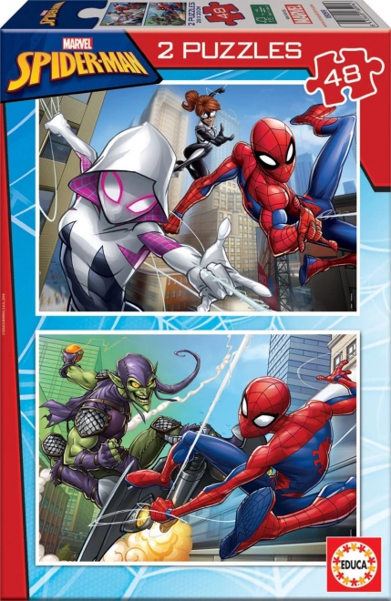 Puzzle Spiderman 2x48 pezzi