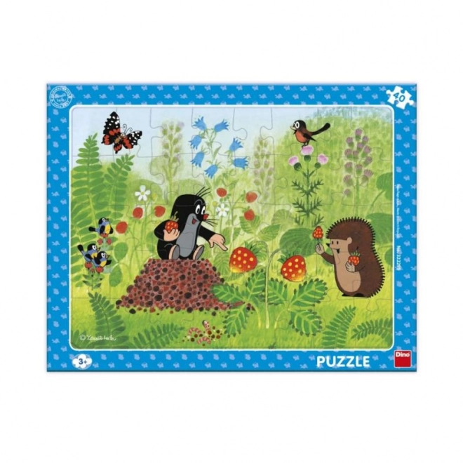 Puzzle Krtek e Fragole per Bambini - 40 Pezzi