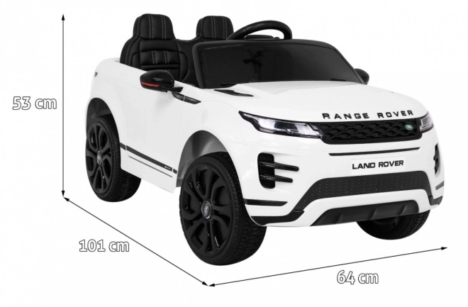 Macchina elettrica Range Rover Evoque bianca