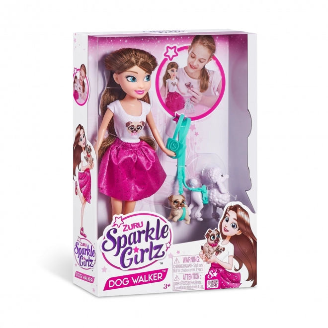 Bambola Sparkle Girlz con due cagnolini