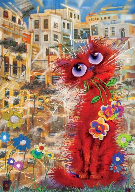 Puzzle Gatto Rosso 260 Pezzi