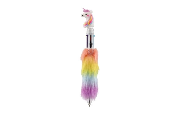 Penna unicorno in peluche 6 colori