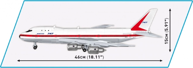 Modello in mattoncini Boeing 747 Primo Volo