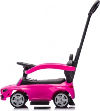 Spingi e cammina con pulsante Mercedes-Benz 3 in 1 rosa