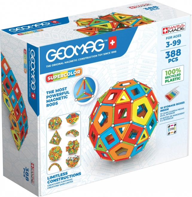 Set di costruzione magnetico Geomag Supercolor