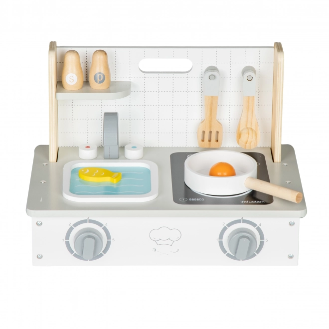 Mini cucina in legno con accessori ECOTOYS