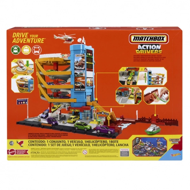 Matchbox action drivers centro di trasporto avventure reali