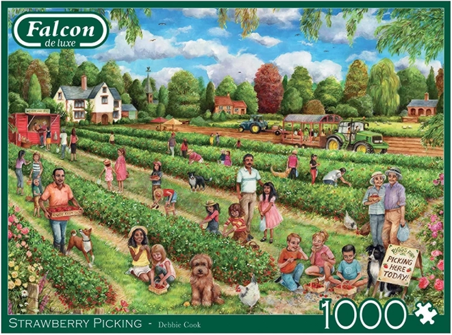 Puzzle Raccolta di Fragole 1000 pezzi