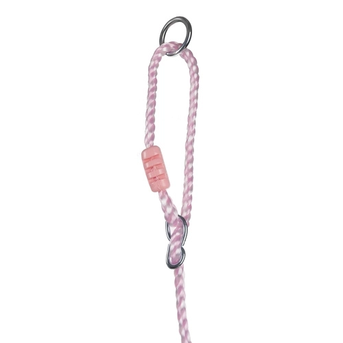 Altalena per bambini su corda rosa