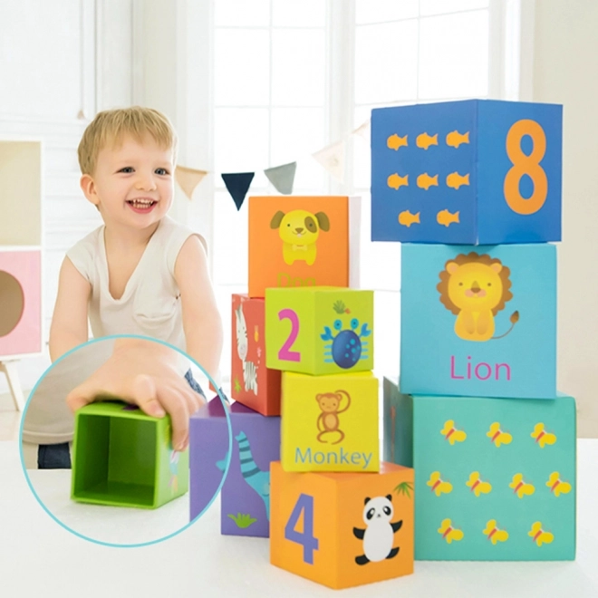 Torre a incastro puzzle scatola dei blocchi da Classic World