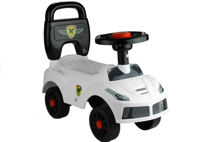 Auto Bambino con Clacson e Adesivi Bianco