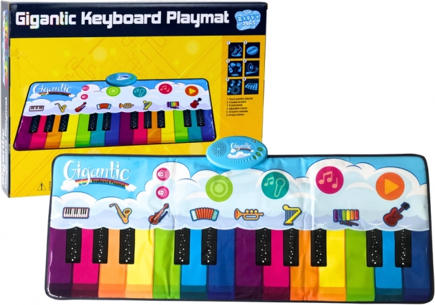 Tappeto educativo da ballo Arcobaleno Pianinko – 10 melodie e 8 strumenti