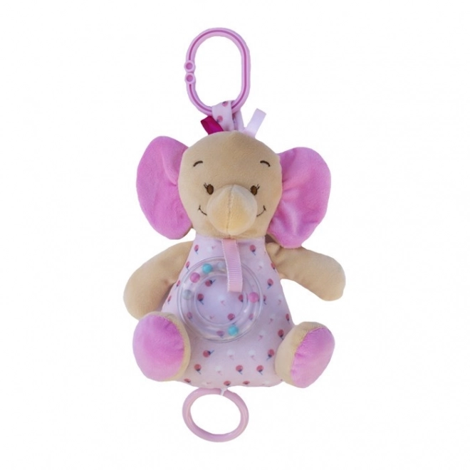 Carillon elefante rosa 18 cm