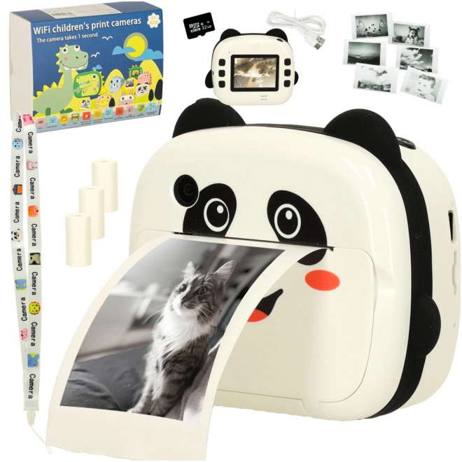 Fotocamera istantanea per bambini Panda