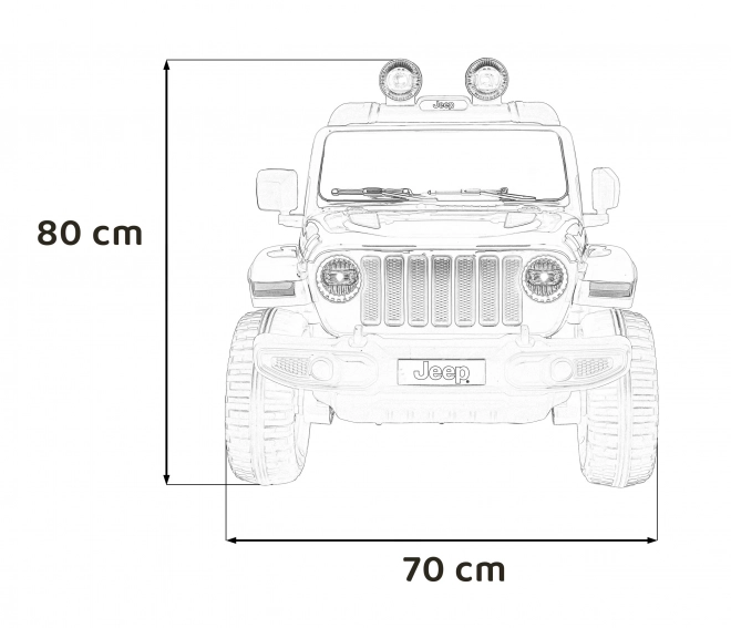 Jeep Wrangler Rubicon batteria per bambini Verde + Telecomando + Radio MP3 LED + Ruote EVA