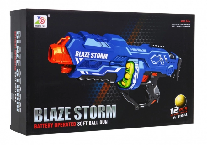 Grande Pistola per Adolescenti 14+ Blaze Storm 12 Dardi in Schiuma con Impugnatura Aggiuntiva