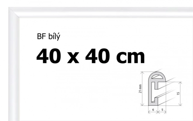 Cornice in plastica bianca 40x40 cm