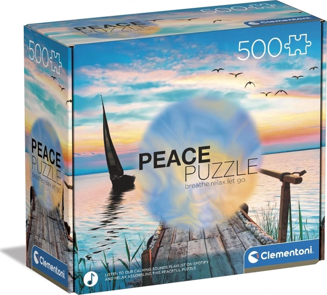 Clementoni puzzle della pace: vento tranquillo 500 pezzi