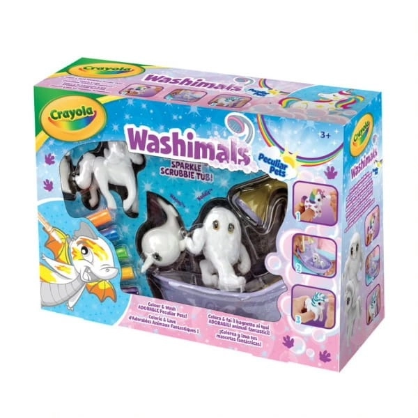 Set creativo animali fiabeschi da colorare Washimals