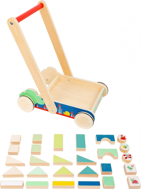 Carrello in legno con blocchi Move It!