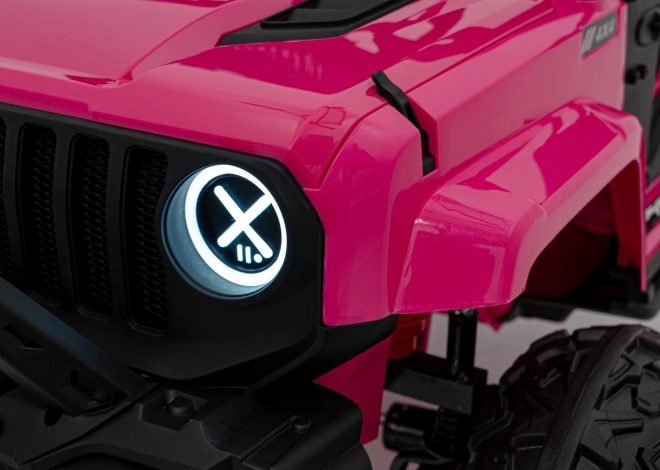 Auto elettrico per bambini rosa fuoristrada