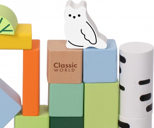 Blocchi di Legno Creativi Mondo della Foresta Classic World 50 pz