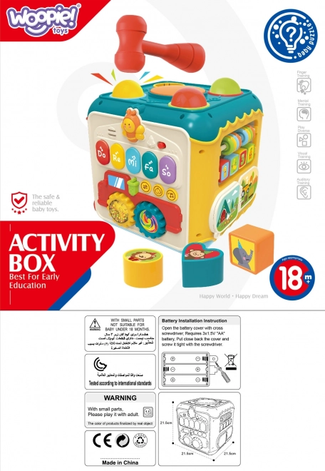 Cubo di Attività Montessori 6 in 1 per Bambini