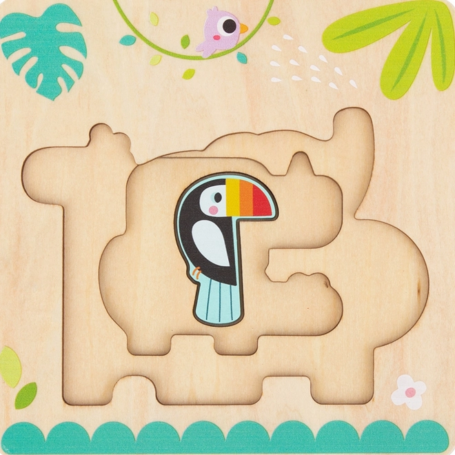 Puzzle in legno a tema animali